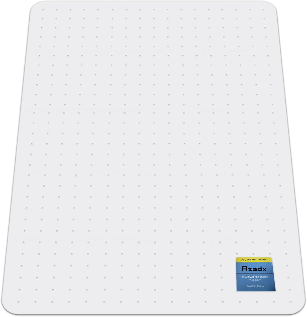 Azadx Heavy Duty Office Chair Mat for Carpet 32" x 48" Hard Material Chair Mat for Carpeted Floor