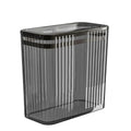 Transparent Trash Can, Bathroom Trash Cans with Lids, 3.5 Gallon Garbage Can for Bedroom, Office