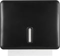 Multifold Paper Towel Dispenser Wall Mount (Black) – Large Capacity C-Fold, Trifold, and Folded