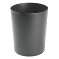mDesign Round Metal Small 1.7 Gallon Recycle Trash Can Wastebasket, Garbage Container Bin for