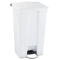 Rubbermaid Commercial Products Step-On Trash Can with Lid, 23-Gallon, White, Hands-Free Sanitary