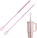 YOTIME Silicone Straw Cleaner Brush, 2Pcs Reusable Straw Brush Extra Long for Cleaning Tumbler with