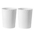 UUJOLY Plastic Small Trash Can Wastebasket, Garbage Container Basket for Bathrooms, Laundry Room