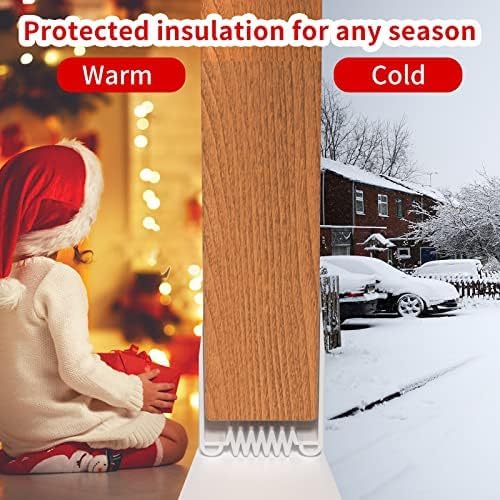 Weather Stripping Door Seal, 39' Length Cuttable, Strong Adhesive Door Sweep for Exterior and