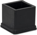 Flyshop Heavy Duty Non-Slip Rubber Leg Tips Floor Protectors Square Chair Leg Caps 25mm x 25mm (1"