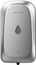 JETWELL Automatic Touch-Less Wall Mount Hand Soap Dispenser Liquid Drop Battery Operated, Brushed