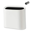 SUBEKYU 2.3 Gal Trash Can for Bathroom,Small Office Garbage Can for Kitchen,Slim Rectangular Waste