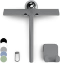 GÜTEWERK Shower Squeegee for Glass Doors, Silicone Window Squeegee, Bathroom and Glass Cleaning