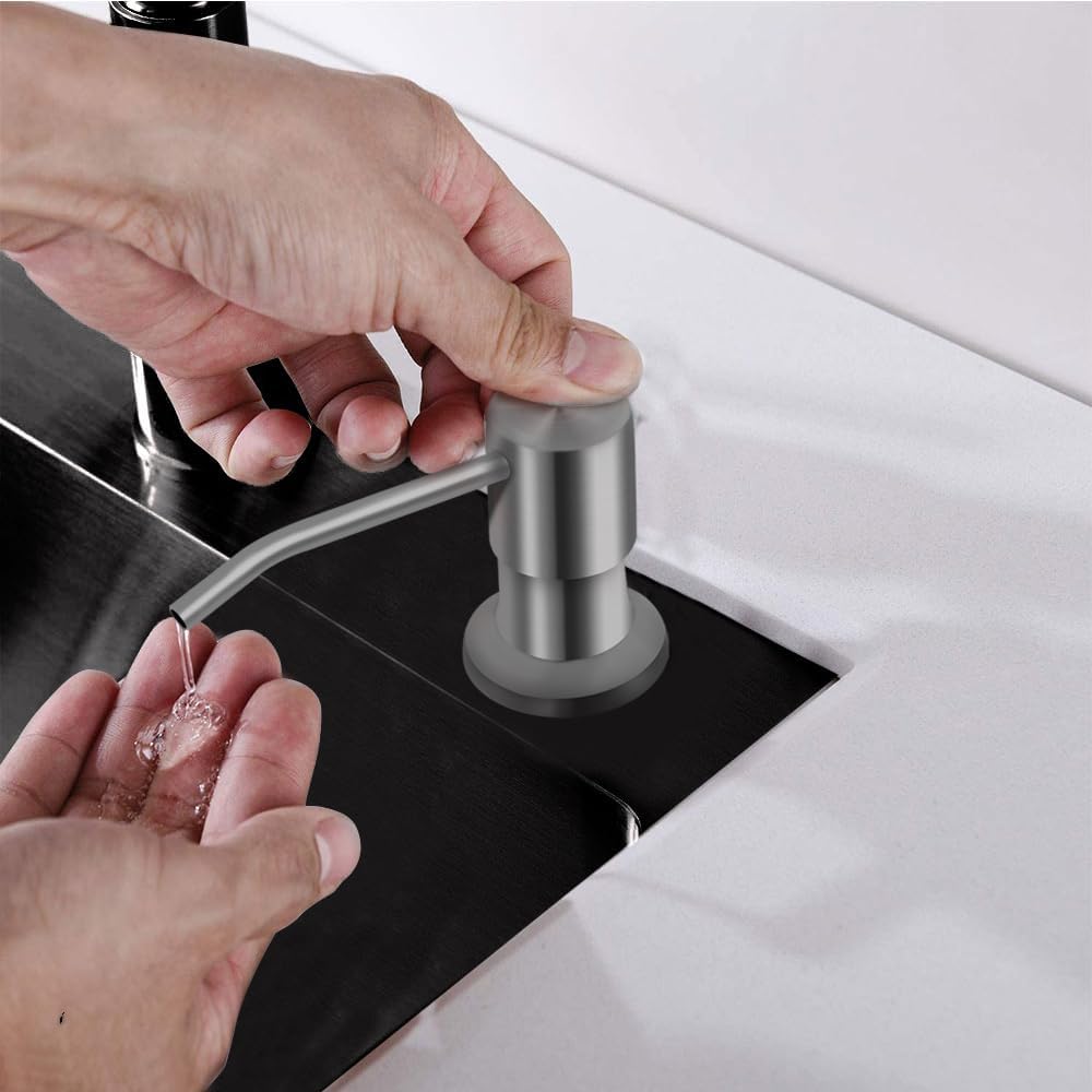 Soap Dispenser for Kitchen Sink, in Sink Soap Dispenser Pump, 47" Silicone Extension Tube Connect