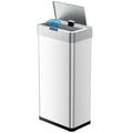 TLSUNNY 13.2 Gallon Motion Sensor Trash Can,Touchless Automatic Garbage Can,Brushed Stainless Steel