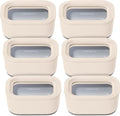 Caraway 6pc Glass Food Storage Set - 2.6 Cup Storage Containers For Food (6) - Non-Toxic