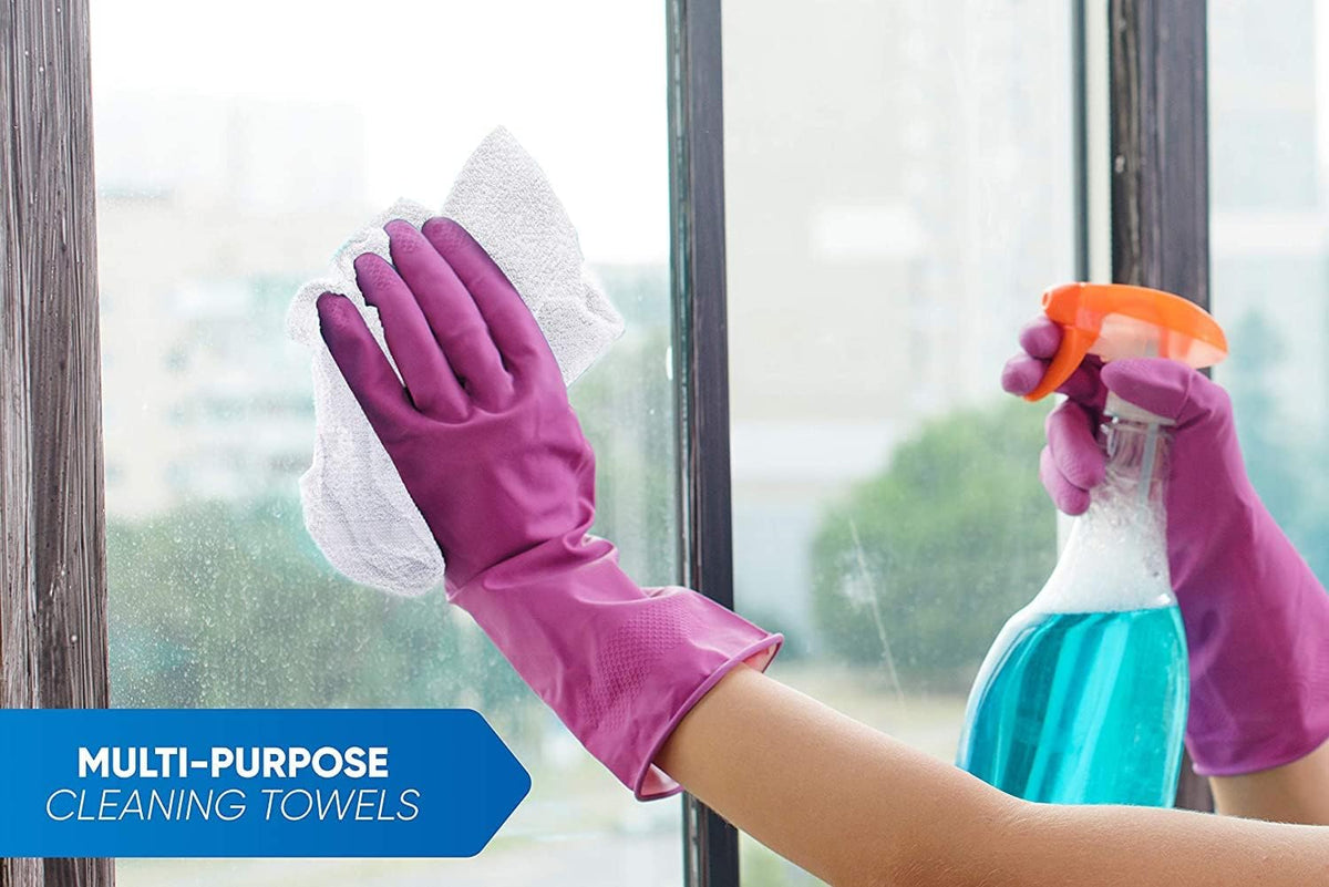 100% Cotton Terry Towels Cleaning Cloths Pack of 250(12x12 Inches) White Cotton Terry Cloth Bar
