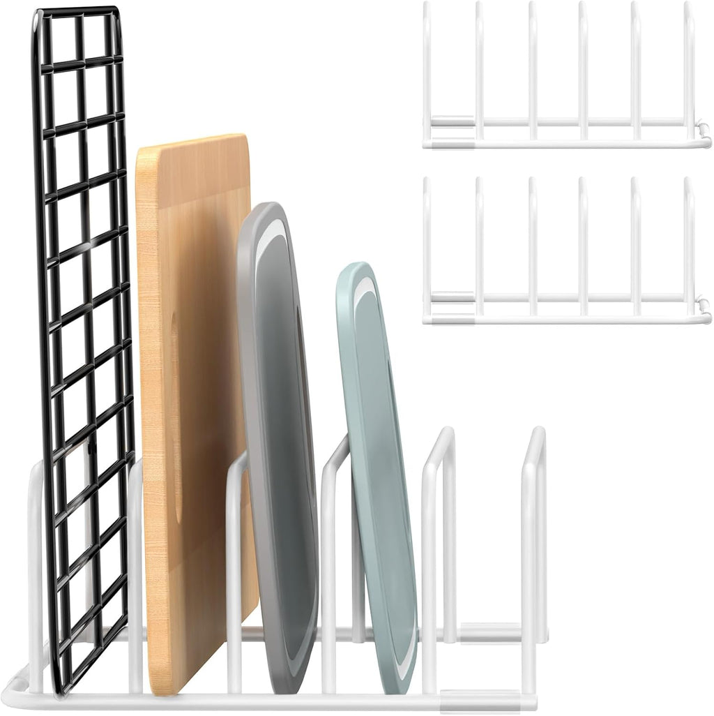 Cutting Board Organizer, 2Pcs Cutting Board Holder Rack Baking Cookie Pan Sheets Cooling Small