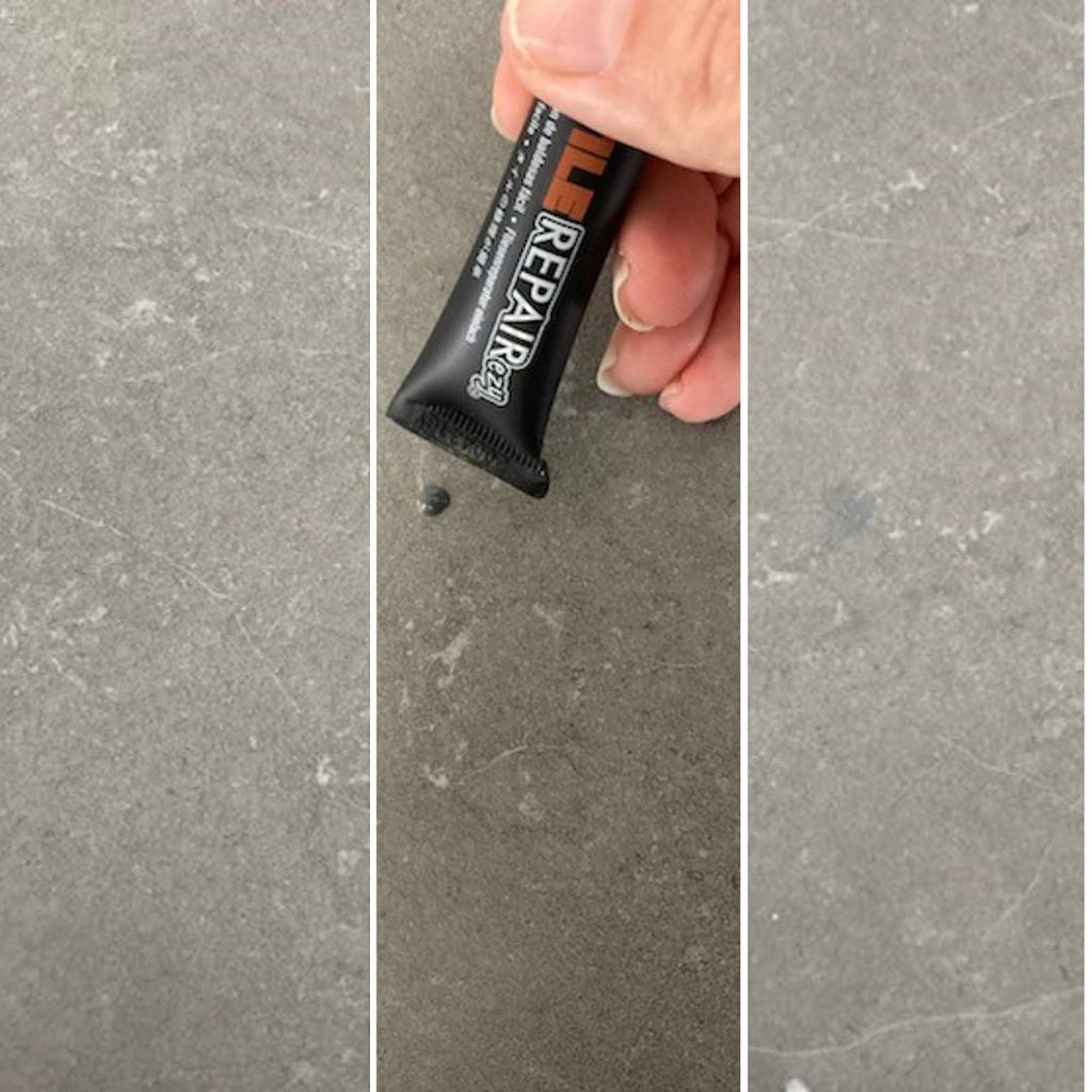 MagicEzy Tile RepairEzy (Gray/White) - Tile and Vinyl Floor Repair Kit | Fix Cracked or Chipped