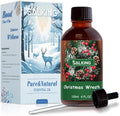 SALKING Christmas Wreath Fragrance Oil, 120ml (4 Fl Oz) Premium Essential Oils for Diffuser, Candle