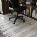 GLSLAND 46" x 55" Tempered Glass Chair Mat Heavy-Duty Floor Protector for Carpet & Hard Floors