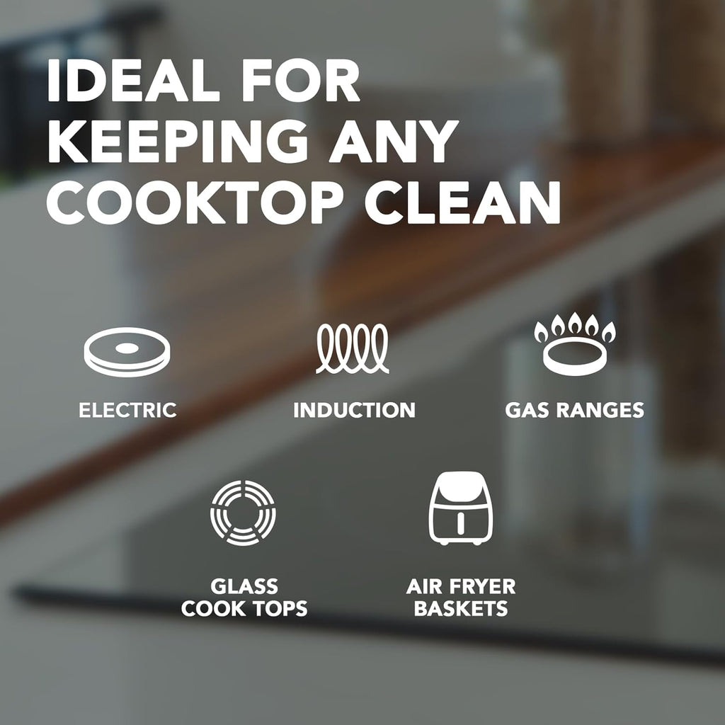 Weiman Glass Cooktop Cleaner Kit - Remove Burned on Food, Grease & Grime and Polish Stovetop