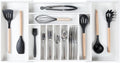 KitchenEdge Premium Silverware, Flatware and Utensil Organizer for Kitchen Drawers, Food-Safe