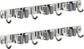 2 Pack Mop and Broom Holder Wall Mount, Non-slip Broom Hanger, Heavy Duty Mop Broom Organizer for