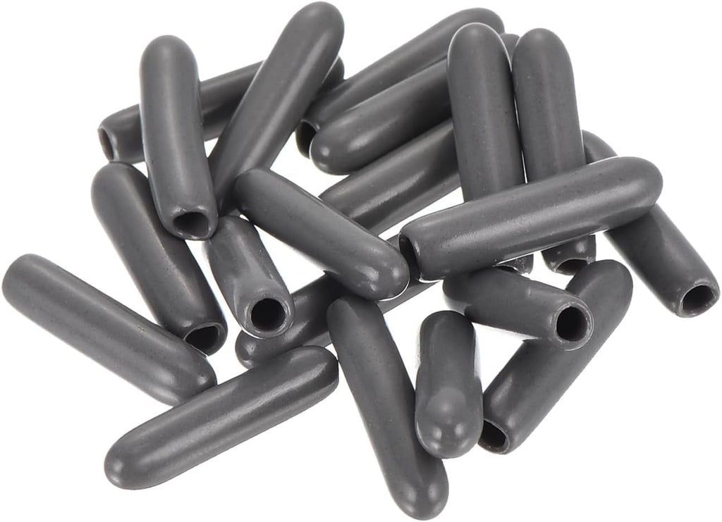 uxcell 20pcs Rubber End Caps 2mm(1/16") ID Vinyl PVC Round Tube Bolt Cap Cover Screw Thread