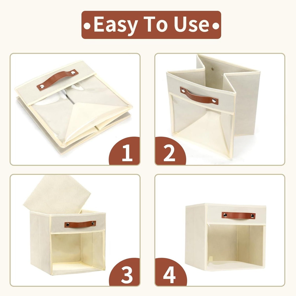 HNZIGE 11 x 11 Storage Cubes Bins for Storage Organizer,Shelf Fabric Storage Bin for Cube