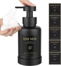 Luxspire Foaming Soap Dispenser, Glass Foam Pump Soap Dispenser, Non-Slip Hand Soap Dispenser with