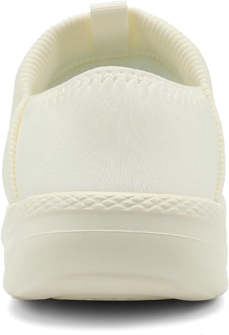 KUBUA Slippers for Men and Womens Indoor House Shoes Plush Slip on Outdoor Garden Loafers