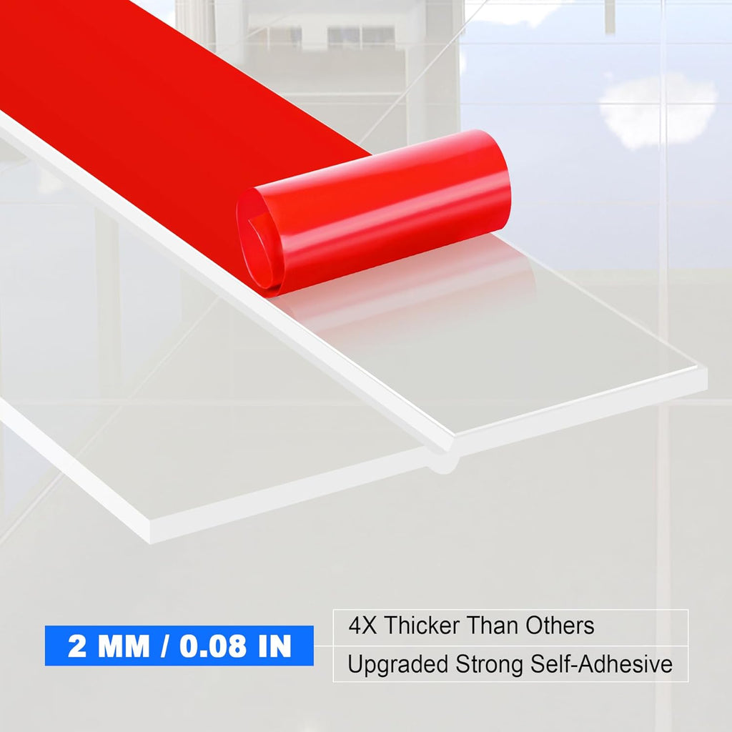 ToLanbbt Weather Stripping Silicone Door Seal Strip 3 in x 20 ft Door Draft Stopper Self Adhesive