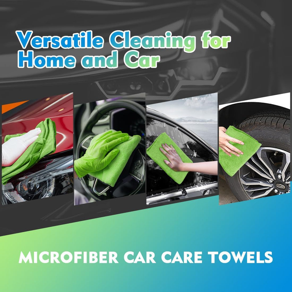 HOMEXCEL Microfiber Cleaning Cloth 20 Pack 11.5 x 11.5 Inch Microfiber Towels for Cars Ultra