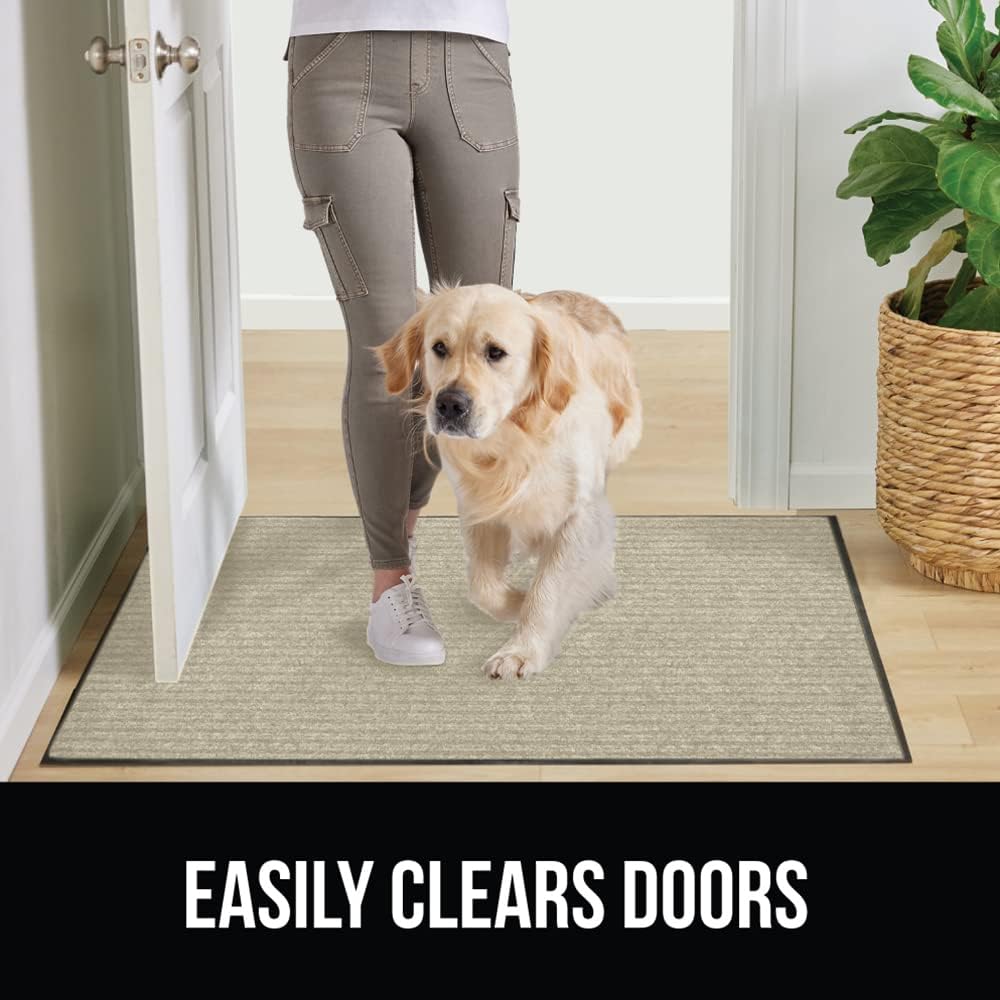 GORILLA GRIP Traffic Guard Door Mat, Heavy Duty Welcome Mats, Commercial Office Space Doormat