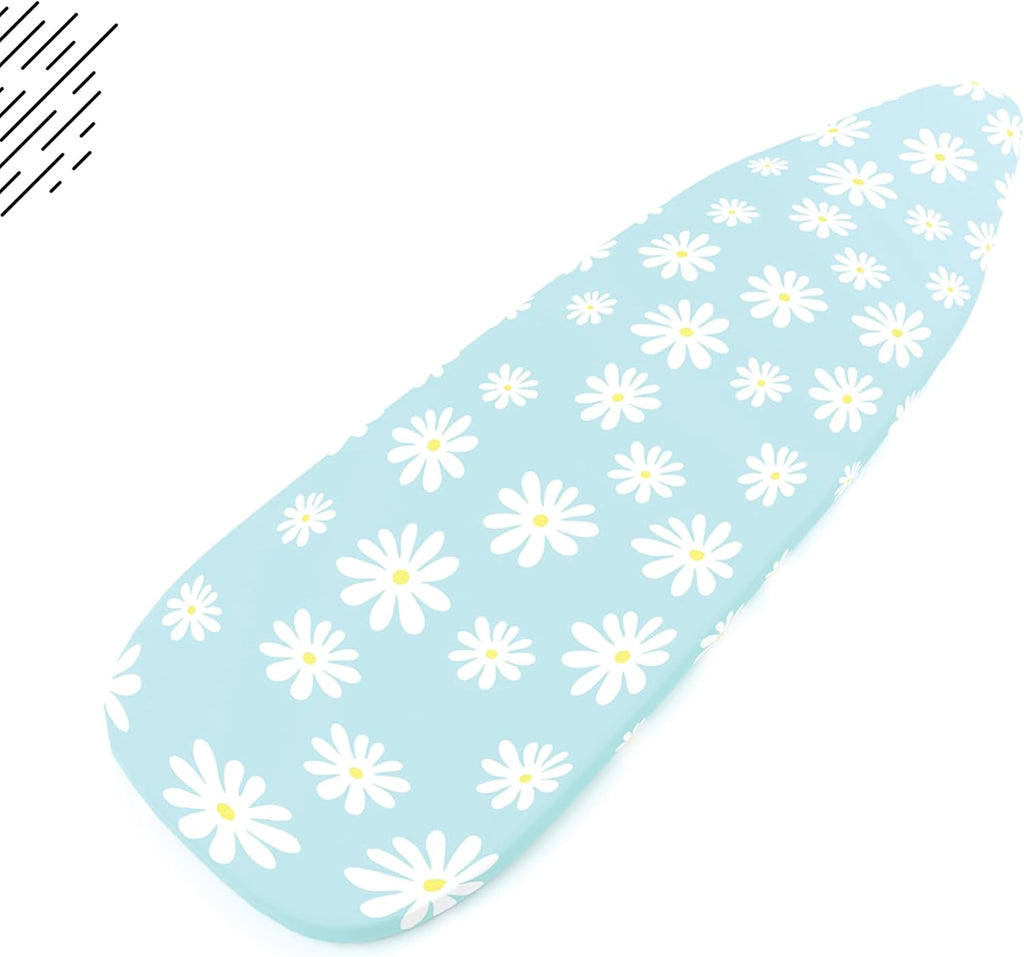 Encasa XO Ironing Board Cover and Pad 42"x14" - Thick 3mm Felt Padding, Drawstring Tightening &