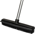 Pet Hair Rubber Broom Floor Brush for Carpet Dog Hair Remover with Built in Squeegee Silicone Broom