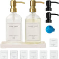 Glass Soap Dispenser for Kitchen Sink,Farmhouse Dish Soap Dispenser&Hand Soap Dispenser