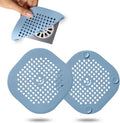 2 Pack Drain Hair Catcher Silicone Drain Protector Hair Stopper with Suction Cup for Shower Kitchen