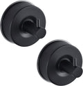 JOMOLA Stainless Steel Bathroom Suction Hooks - No Drill Adhesive-Free Wall Mount for Shower, Towel