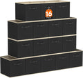 Lifewit 16 Packs Storage Cubes, 11 Inch Cube Storage Bins, Foldable Decorative Fabric Storage