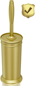 UPTRONIC Toilet Brush, Aluminum Alloy Toilet Brush and Holder Set with Extra Long Handle Durable