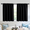 RYB HOME Blackout Curtains for Bedroom - Solid Light Block Blinds Privacy Noise Reduce Drapes for