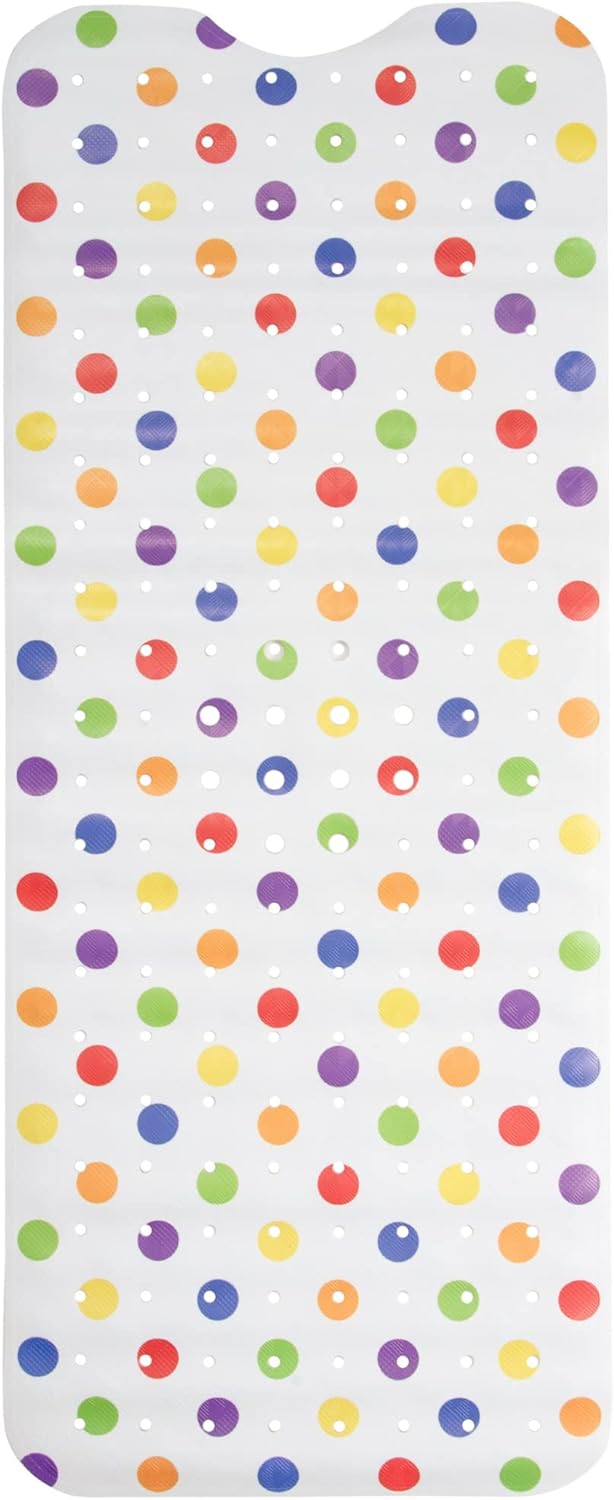 ENKOSI Bath Mat Long 40x16 – Non-Slip Bathtub Mat with Secure Suction Cups & Drain Holes with Fun