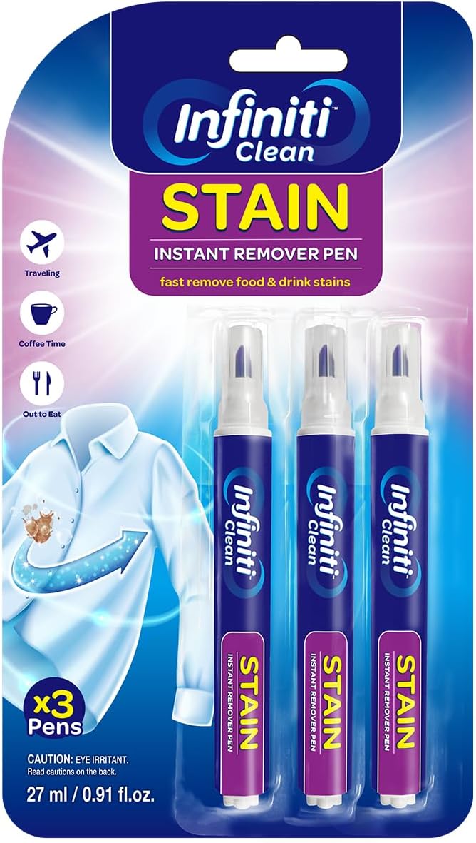 Stain Removal Pen (3 Pack) - 27ml (0.91 fl.oz) Each, Instant Fabric Stain Remover for Clothes
