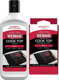Weiman Ceramic and Glass Cooktop Cleaner - Heavy Duty Cleaner and Polish (10 Ounce Bottle and 3