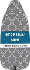 Encasa XO Ironing Board Cover and Pad 28"x12" - Thick 3mm Felt Padding, Drawstring Tightening &