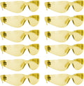 BISON LIFE Safety Glasses - Scratch Resistant Wrap Around Eyewear, Polycarbonate ANSI Z87.1 Impact