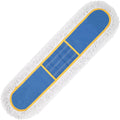 KeFanta 24" Commercial Dust Mop Replacement Heads, Reusable Industrial Dust Mop Pads, Blue Washable