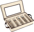 Flatware Storage Case - Durable 5 Compartment Silverware Storage Container Box with Removable Lid