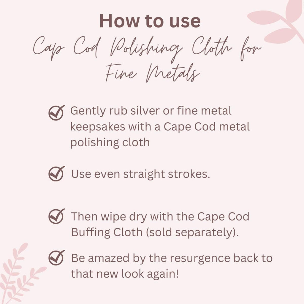 Cape Cod Polishing Cloths for Fine Metals | Jewelry Cleaner and Tarnish Remover | Silver Polishing