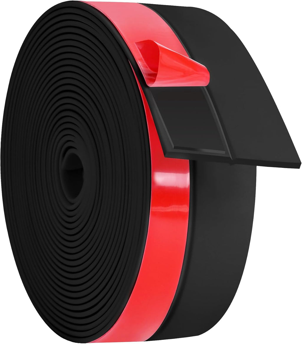 ToLanbbt Weather Stripping Silicone Door Seal Strip 2 in x 20 ft Door Draft Stopper Self Adhesive