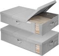 StorageWorks 2-Pack Jumbo Under Bed Storage Bins with Lids, Underbed Storage Containers with