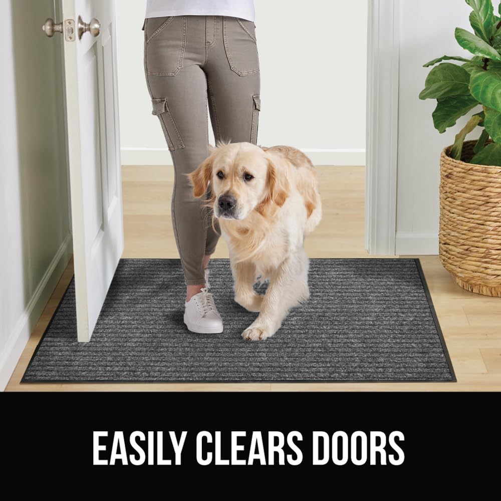 GORILLA GRIP Traffic Guard Door Mat, 60x36, Heavy Duty Welcome Mats, Commercial Office Space