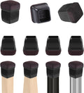 Ezprotekt 24 Pcs Extra Small Square Chair Leg Floor Protectors, Silicone Felt Furniture Pads